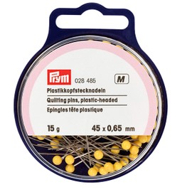 Prym Quilting Pins, Alloy Steel Plastic, Gold, One Size