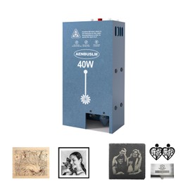 AENBUSLM 40W Laser Module with Built-in Air Assist, Fixed-Focus, Double Ultra-Fine Compressed Spot for CNC Carving, Engraving & Cutting on Wood, Metal, Acrylic & Paper - Class 4