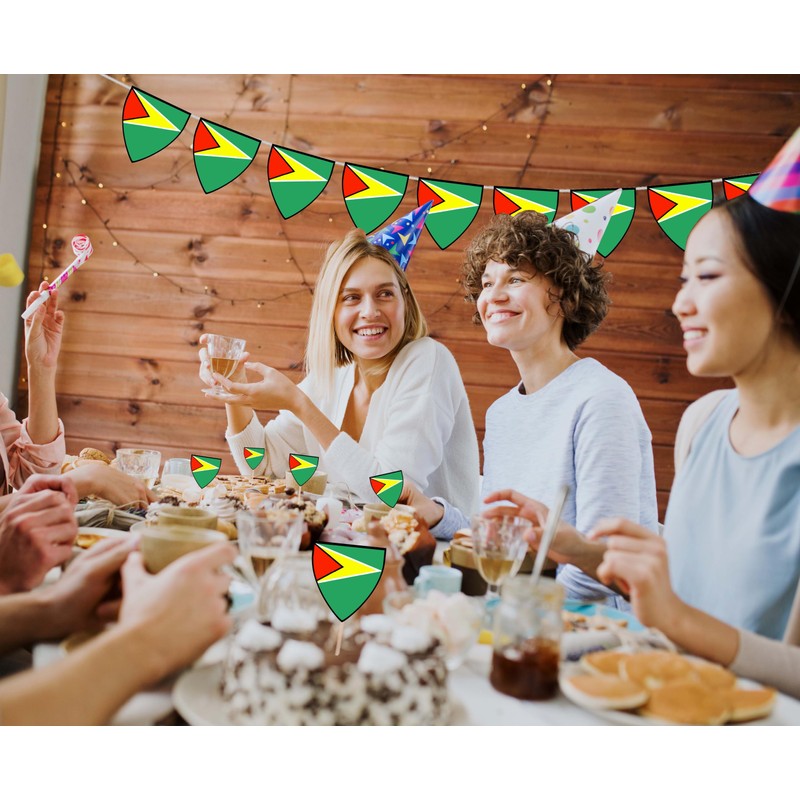 AK Giftshop Guyana Flags Party Food Sticks Picks Cupcakes Decorations