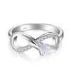 STARCHENIE Infinity Promise Ring 925 Sterling Silve Angel Wings Heart