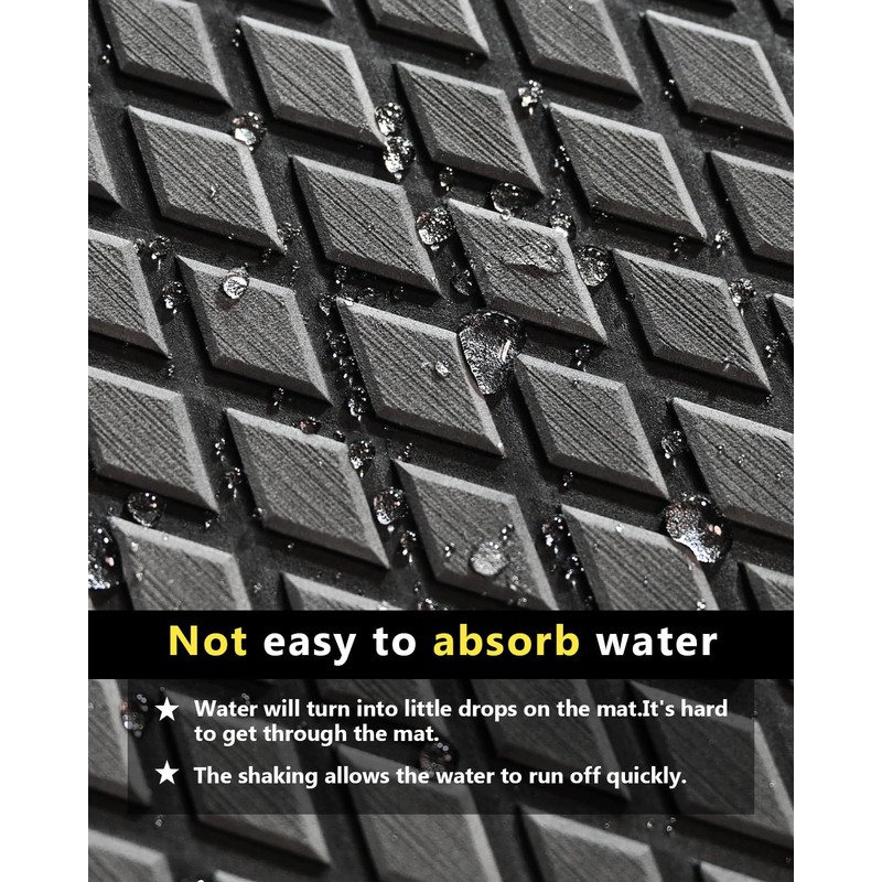 KT GuoMei 94.5"X43.31" Tiny Diamond Patterns EVA Self-Adhesive Boat Decking