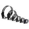 ISPINNER 30pcs Black Hose Clamps 6-51mm(1/4"-2") Adjustable Range 304 Stainless