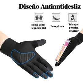 Lumewave Guantes de Protección UV 50+, Guantes Deportivos de Tela Seda de Hielo, Guantes para Ciclismo, Ideales para Deportes al Aire Libre, Transpirables y Antideslizantes, Apta para Hombres y Mujere