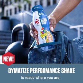 Dymatize Performance Protein Shake, Fruity Pebbles, 30g of Protein, 6.2g BCAA for Muscle Recovery, No Added Sugar, Low Fat, 24 Vitamins and Minerals, Gluten-Free, Ready to Drink, On-the-Go Snack, 11.5fl oz, 12 pack