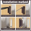 5 Pack Brown Magnetic Door Catch, Cabinet Magnets Latch, Strong