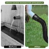 AROMUJOY 1 Piece Drain Flexible Downpipe Extension, Round Extendable Rain