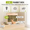 3 in 1 Extra Large Rabbit Hay Feeder with Litter