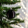 Plastic Christmas Baubles Black 2 Sets - 68 Pieces Diameter