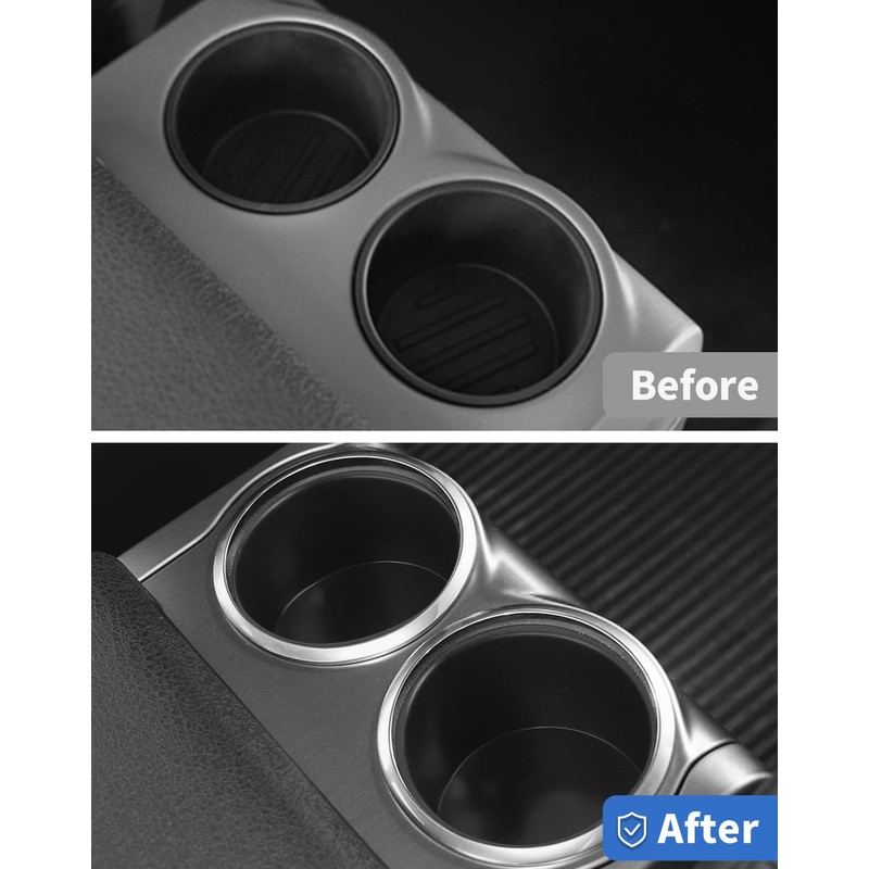 2PCS Rear Center Console Cup Holder Insert Fit for 2003-2014