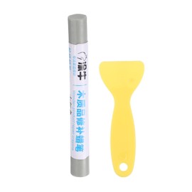 HARFINGTON Wood Filler Sticks Wood Furniture Scratch Repair Filler Sticks Furniture Touch Up Markers with Yellow Scraper for Wood Holes Wood Floor Table Door Cabinet, English-Gray