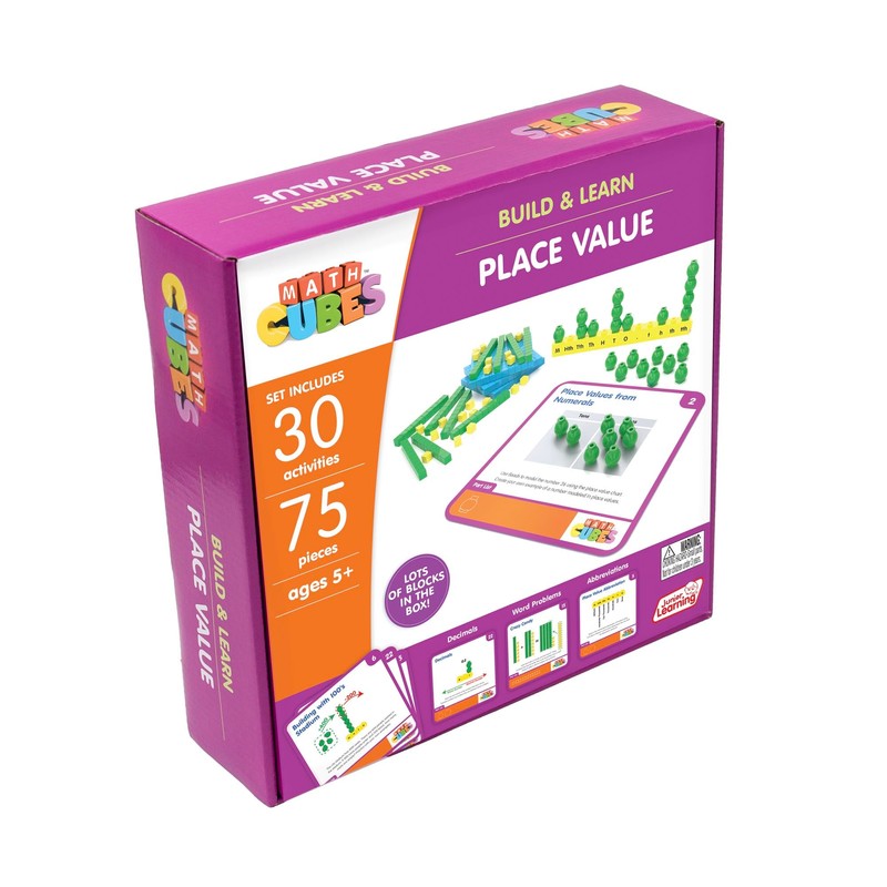 Junior Learning: Mathcubes - Place Values - 30 Activity Set,