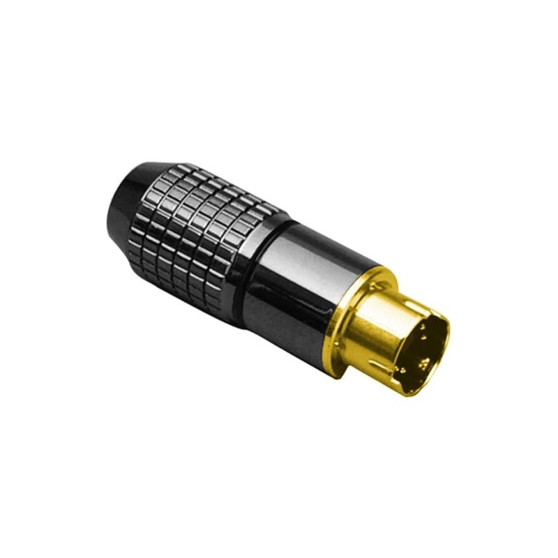BKL Electronic MINI-DIN-STECKER VERGOLDET 8 POLIG