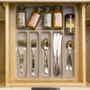 BINO 5-Slot Silverware Organizer - Frosted, Small - Utensil Drawer
