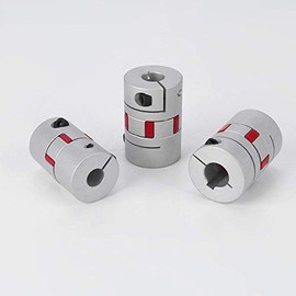 D20-L25 Bore Size 4-10 mm 4 5 6 6.35 8 9 10 mm Flexible Shaft Coupling CNC Stepper Motors 3D Printing Surface Oxidation Treatment Aluminium Flexible Shaft Coupling Motor Connector (5 x 8 mm)