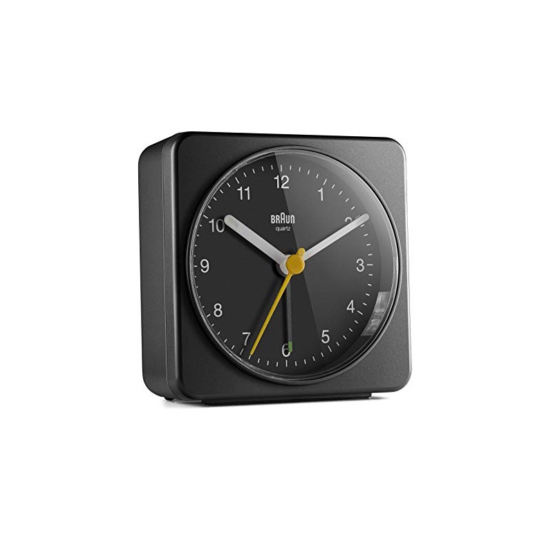 Braun Quarzwecker Wecker, Kunststoff, Schwarz, normal