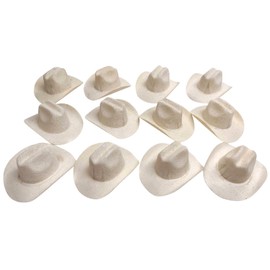 12 Mini Sombrero Vaquero Rodeo de 8.5cm