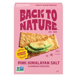 Back to Nature - Pink Himalayan Sea Salt Multigrain Flatbread Crackers - Made With Real Ingredients like Wheat Flour and Whole Grains - Enjoy a Seriously Tasty Non-GMO Snack - 5 ounce (Pack of 6)