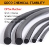 TA-VIGOR EPDM Foam Rubber Seal Weather Strip 3mm(0.12") Diameter x