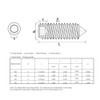 ANSIEDIO Set Screws Allen Screws Hex Socket Grub Screws Brass