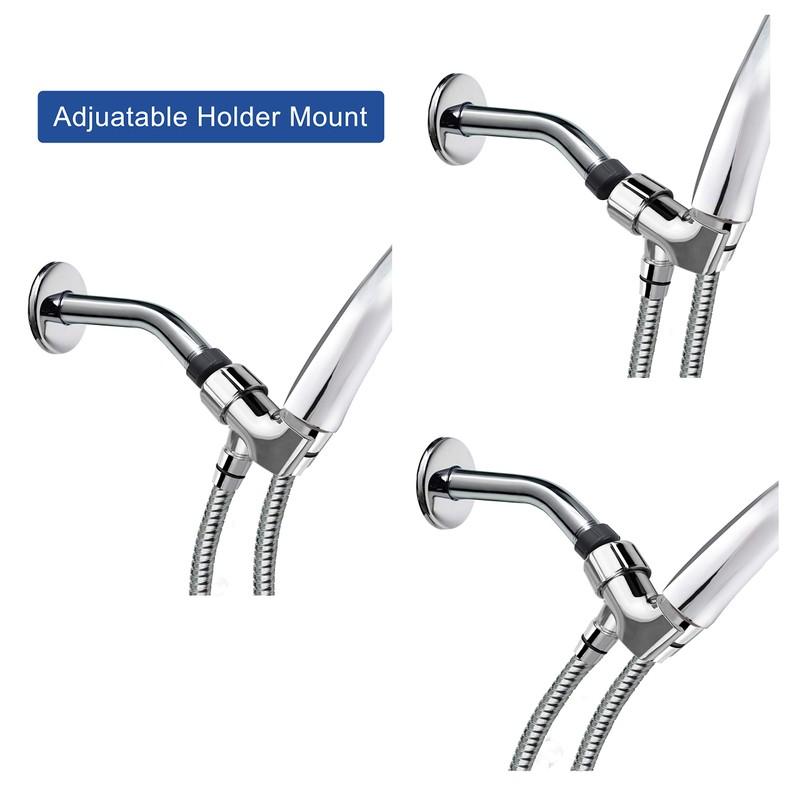 YOO.MEE Shower Arm Bracket for Handheld Shower Head, Adjustable Holder