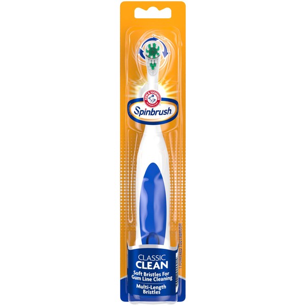 Arm & Hammer Spinbrush Classic Clean Powered Toothbrush, 1 Count
