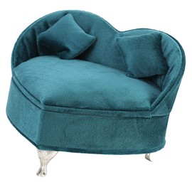 FELTECHELECTR Sofa Shaped Jewelry Box for Travel Compact Earring and Necklace Organizer Case and Lightweight Design for Easy Carrying for Friends and Family