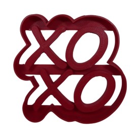 AJT XOXO LETTERS HUGS AND KISSES LOVE THEME COOKIE CUTTER MADE IN USA PR5474