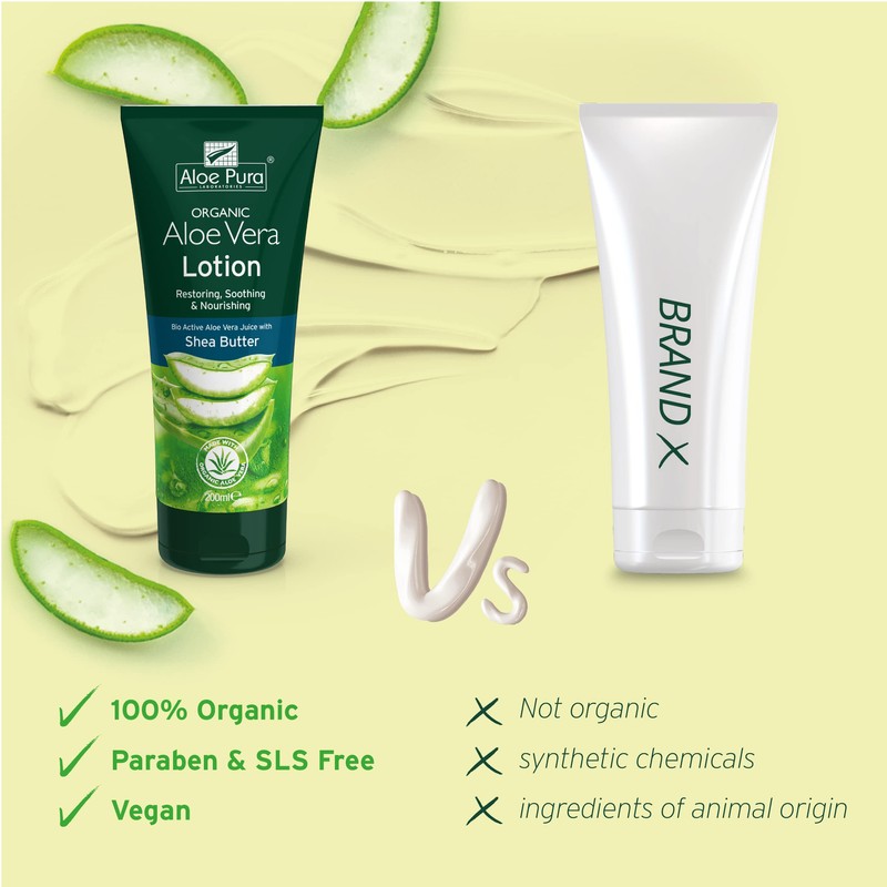 Aloe Pura Oragnic Aloe Vera Lotion with Shea Butter and