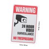 Mipcase Retro Metal No Trespassing Sign Durable Security Camera Warning