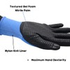 Red Steer Glove Chilly Grip Powertouch 306 Nylon Gloves, Nitrile/PVC