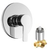 DOLGABA Shower Valve Handle Single Function Shower Mixer Valve Kit