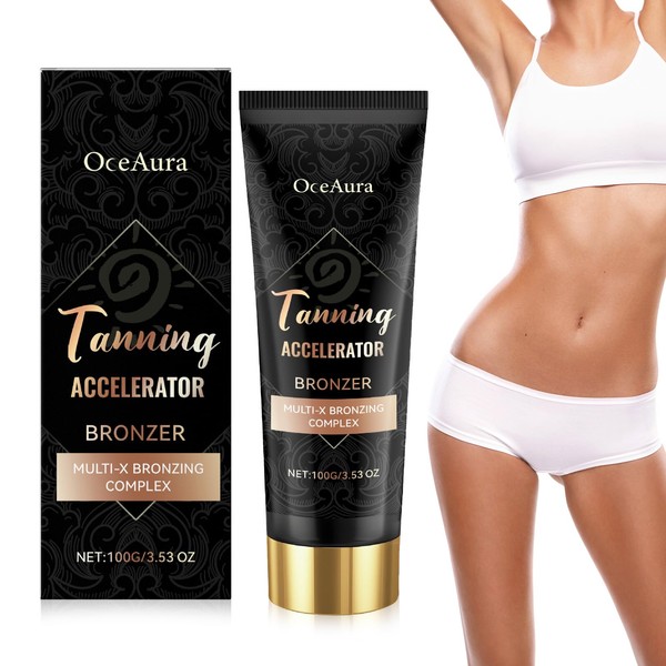Tanning Accelerator Solarium, 100 g Solarium Cream, Self-Tanner, Tans Quickly