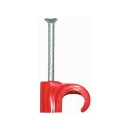 Cable Clip Round RED 7.00MM 100/BOX, Cable Management Clips Accessories, 100 Piece Pack - ZZV42418