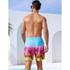 SILKWORLD Mens Swim Trunks Swim Shorts Quick Dry 6 inch