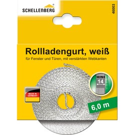 Schellenberg 46003 Roller Shutter Belt 14 mm / 6.0 m White