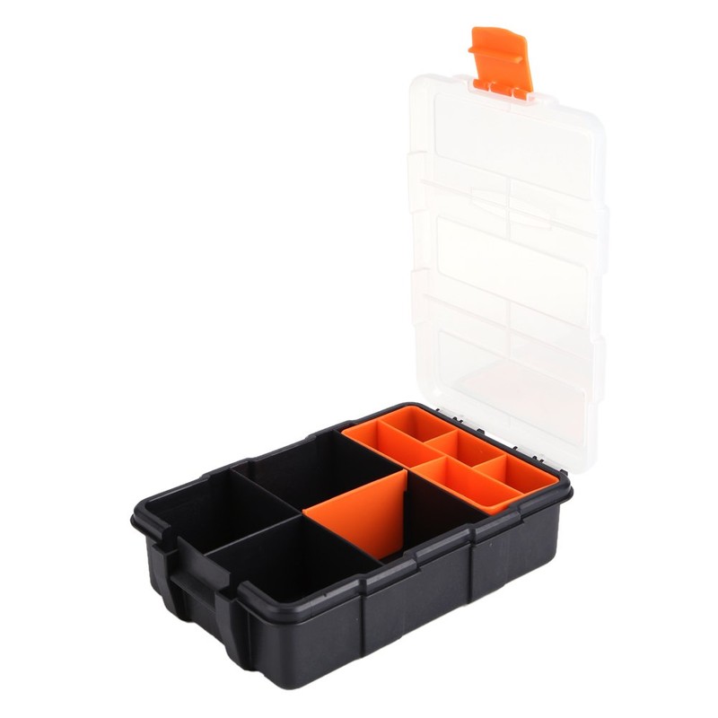 Components Storage Box,Plastic -Duty Tool Storage Box Two-Layer Components Storage
