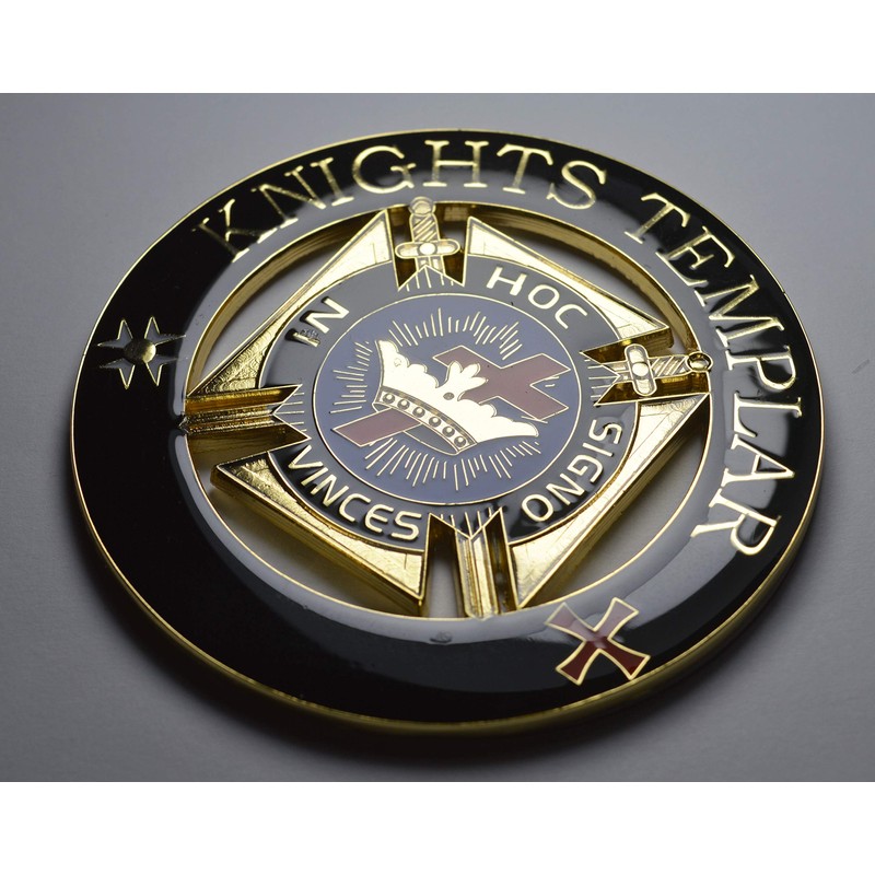 The Commemorative Coin Company Large Enamelled MASONIC Car Emblem/Decoration/Badge/Decal. KNIGHTS