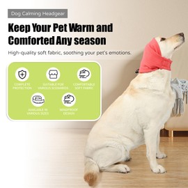 Kercynar Dog Reducing Noise Hoodie, Ear Covers for Bath, Thunderstorms, Dog Anxiety Relief Hoodie