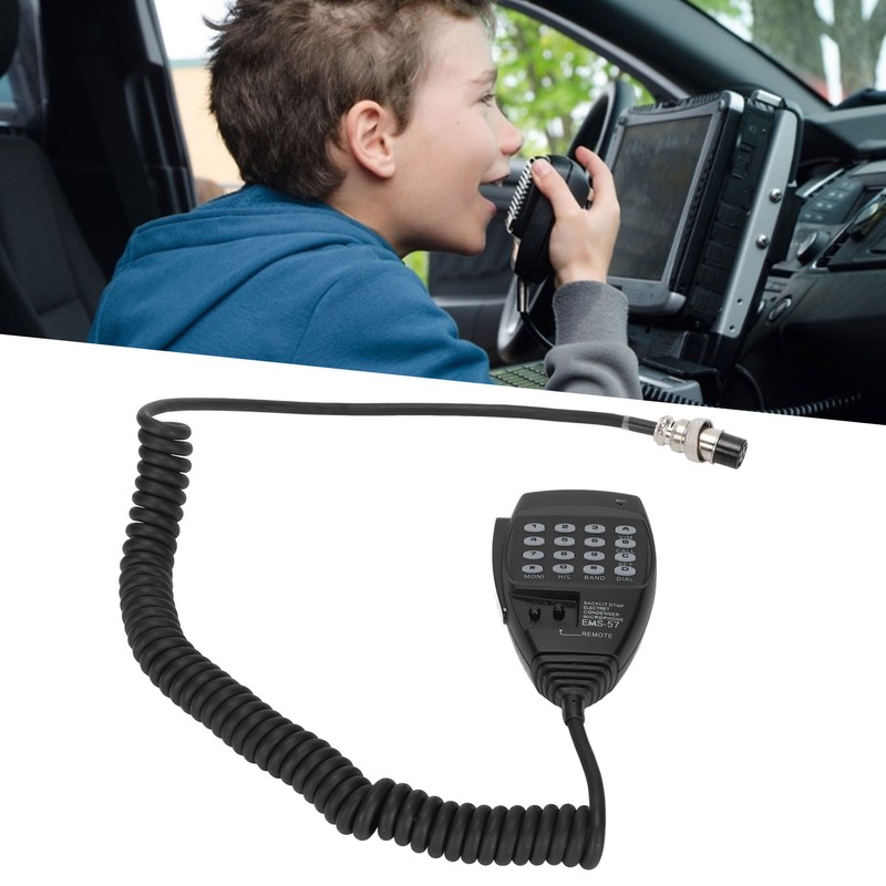 EMS‑57 Shoulder Speaker Microphone Handheld 2 Way Radio Microphone with