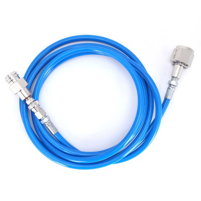 G5/8‑14 2.5m External Soda Hose Universal CO2 Gas Cylinder Refilling