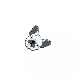 Dog Pin Animal Pin Zoo Pin Toy The White Frenchie Pin Pet - dog pin