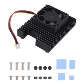 ZDE ZC505 Dedicated Aluminum Heatsink with PWM Cooling Fan Compatible with Raspberry Pi Compute Module 5 CM5 Motherboard with Screws and Thermal Tapes