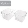 Smart Design Large Clear Storage Bin with Handles - 12.2"