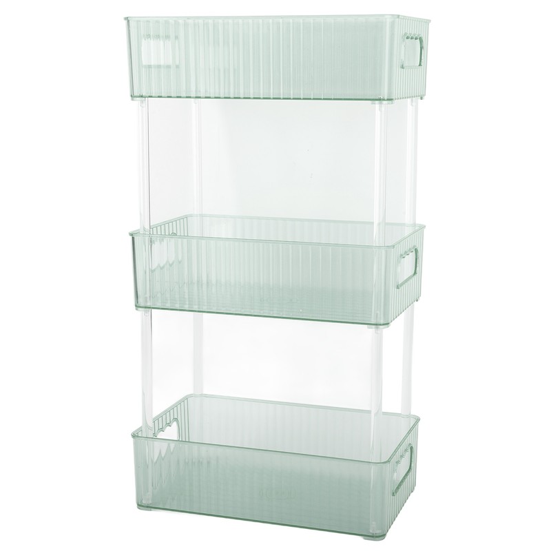 Acrylic Bathroom Storage Rack 3 Tiers Bathroom Counter Organizer Countertop