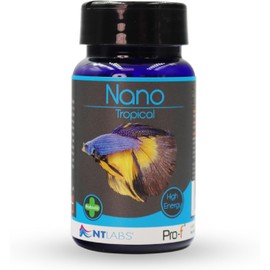 NT Labs Pro-f Nano Tropical, Freshwater Nano Fish Food, Aquarium Fish Feed, Floating & Sinking Pellet, Nutritious Fish Feed, 45g.