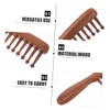 minkissy Wooden Scalp Comb Massage Hair Comb Wide Teeth Face