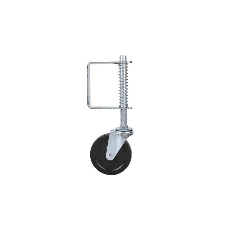 FTVOGUE 4"Rueda de Compuerta de Goma Muelle Giratorio Cargado Capacidad