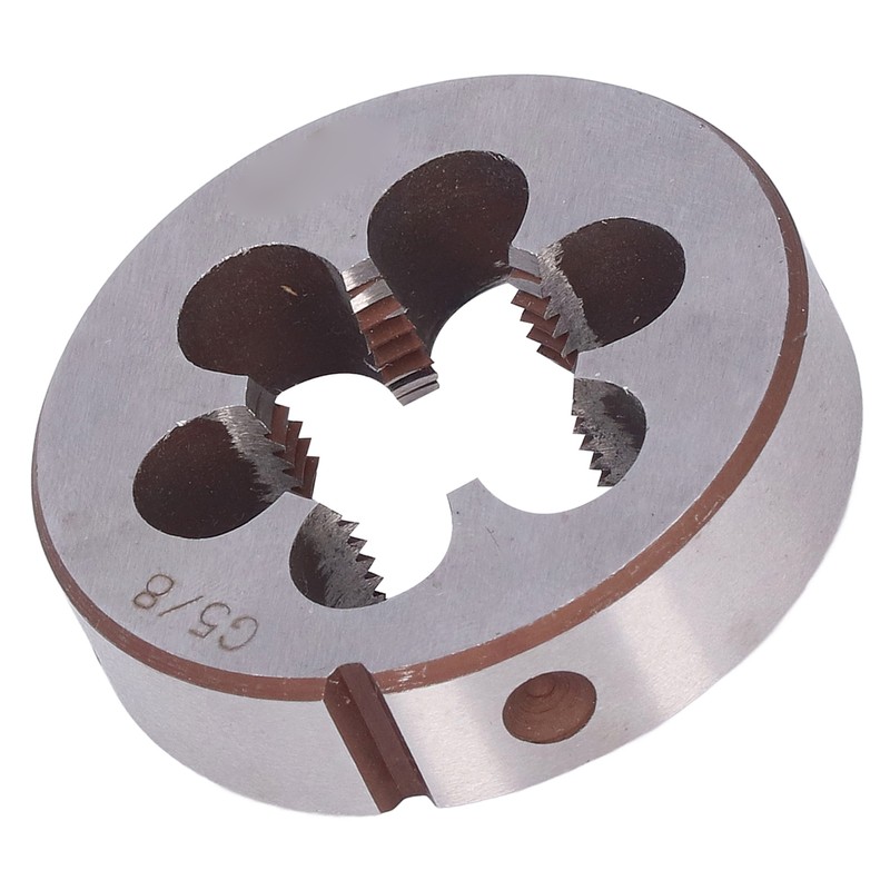 G5/8in Round Threading Die Alloy Steel Cylindrical Pipe Thread Repair