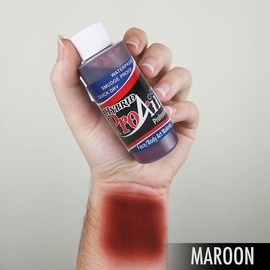ProAiir Face and Body Painting Makeup - 4oz (120ml) Maroon