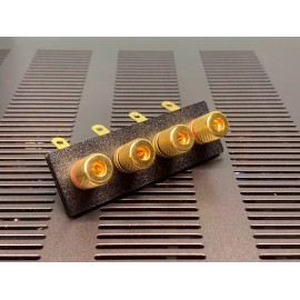 For Sansui Sansui AU-517 speaker terminal upgrade kit - SSTK1B knurled metal